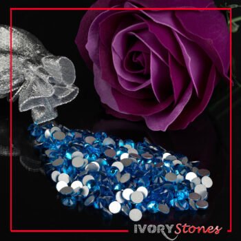 Premium Collection Blue Zircon Gluing Crystals