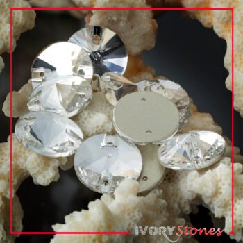 Premium Collection Clear Round Sewing Crystals