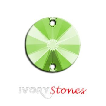 Diamond Collection Light Green Round Sewing Crystals