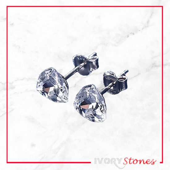 Ivorystone Trilliant Crystal Multicolour Earrings Clear