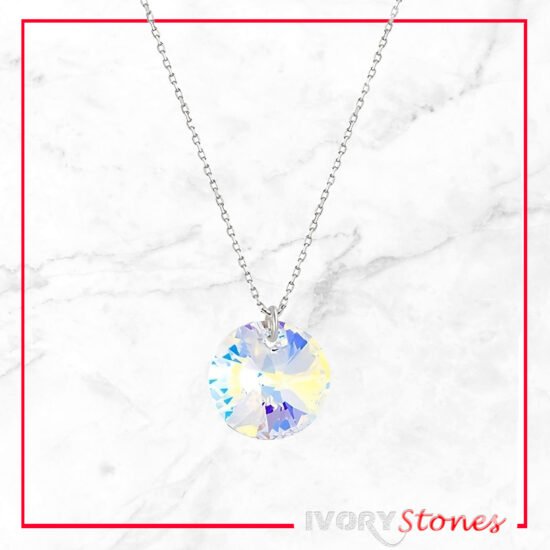 IvoryStone Crystal Round AB Necklace.