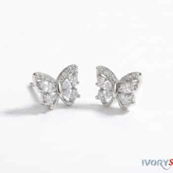 Ivorystone Crystal Butterfly Earrings.
