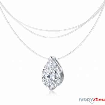 Ivorystones Crystal Tear Fishnet Necklace.