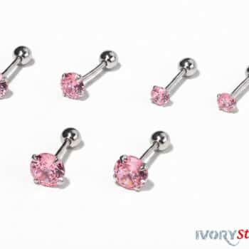 Ivorystone Pink Crystal Earrings.