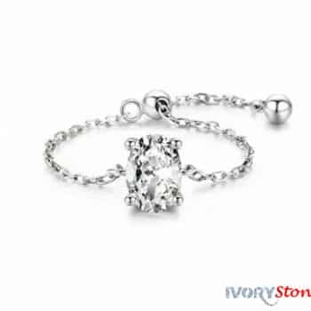 Ivorystones Crystal Chain Ring.