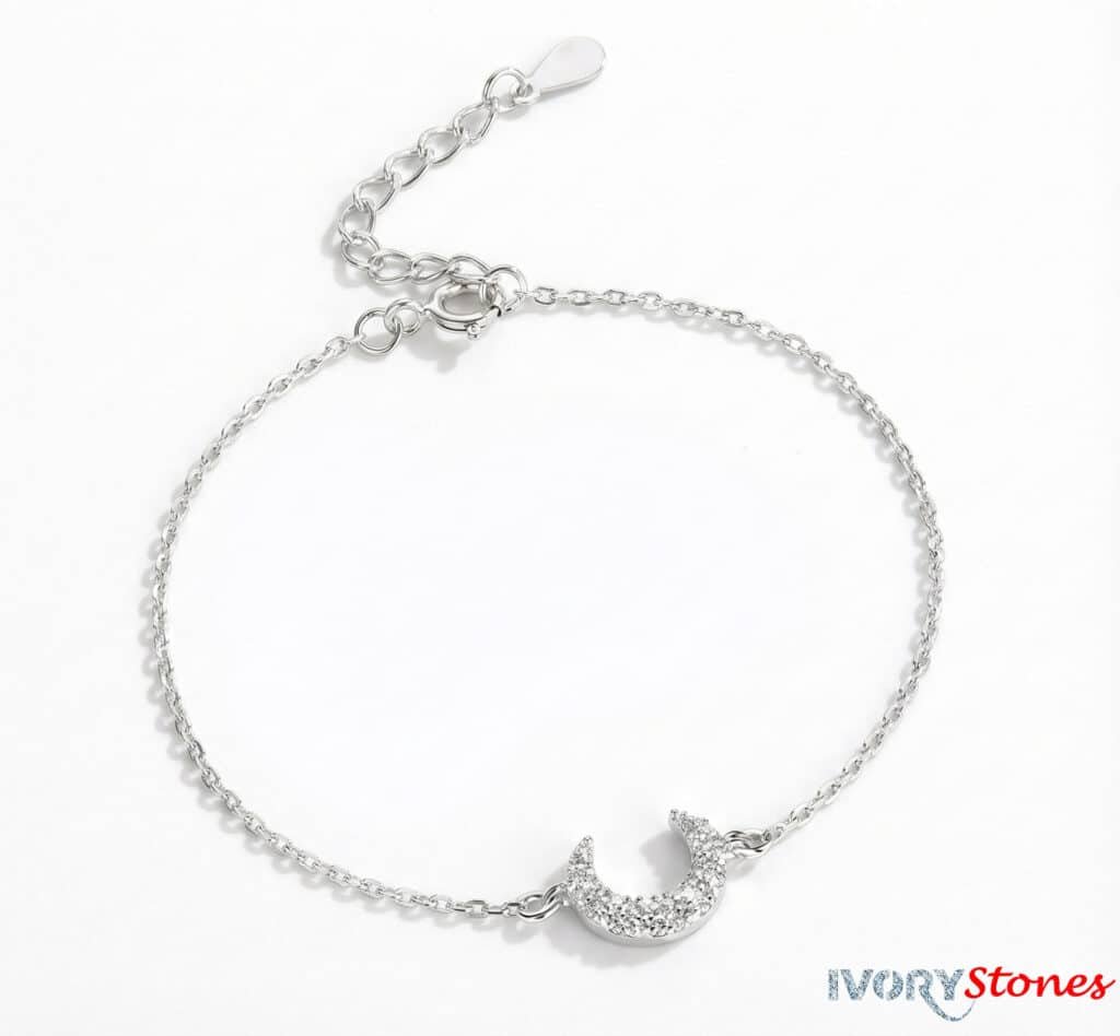 Ivorystones Crystal Moon Bracelet.