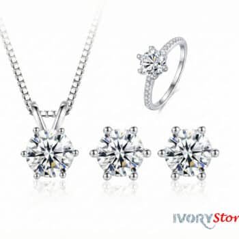 Ivorystones Moisanite Jewellery Set.